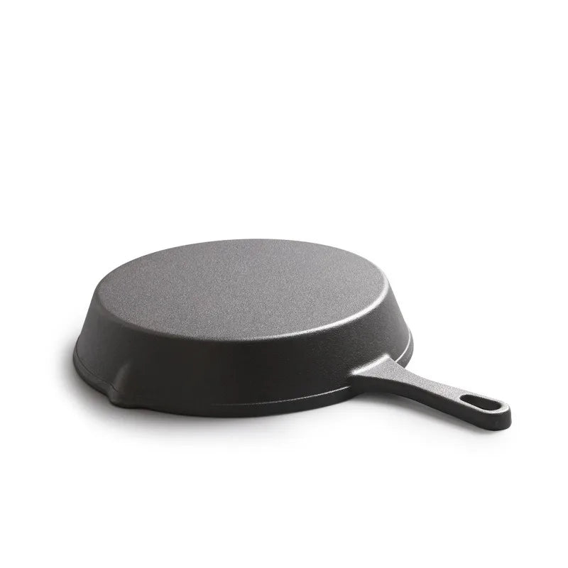 Cast Iron Pan Uncoated Frying Pan Small Frying Egg Pan Household Pan Kitchenware Set Oil Splashing Pan Cast Iron Cookware Frying
