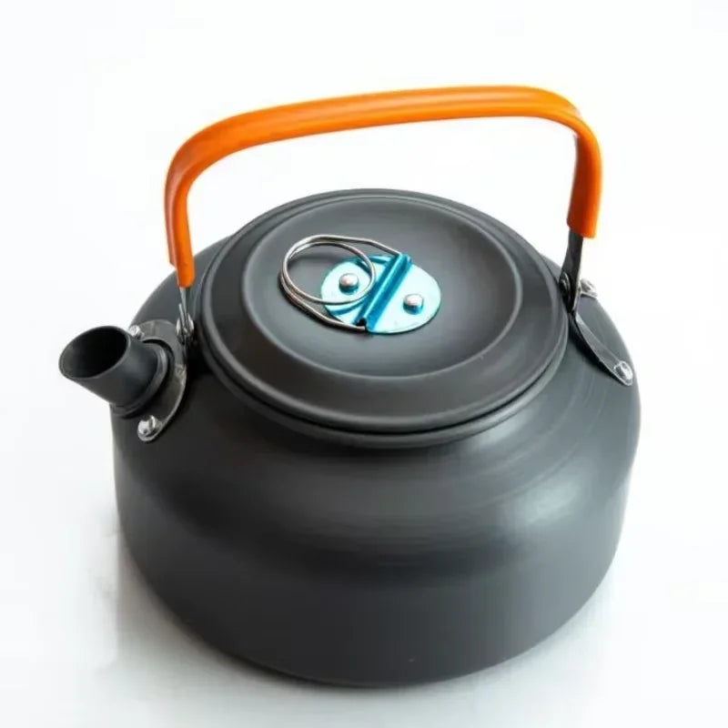 Camping Cookware Set Aluminum Nonstick Portable Outdoor Tableware Kettle Pot Cookset Cooking Pan Bowl for Hiking BBQ Picnic