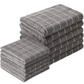 12pcs Microfiber Kitchen Towels and Dishcloths Set, 26 X 18 Inch and 12 X 12 Inch, Bulk Lint Free Dish Towels for Drying Dishes