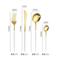 4 Piece Stainless Steel Flatware Set Knife Fork Spoon Teaspoon Western Cutlery for Home Dining Gift