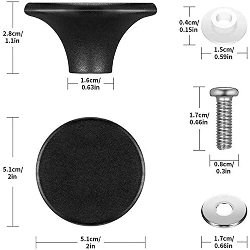 MSOR Dutch Oven Knob for Le Creuset Knob Replacement, Knob Bakelite Replacement Dutch Oven Pots Knob Pot Lid Handle 2 Sets