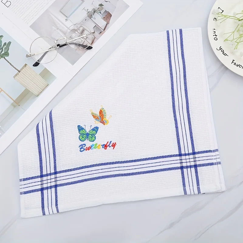 4-Pack Large Kitchen Dish Towels, Absorbent and Ultra-Soft Cotton Dishcloths, Bright-Colored Tea/Bar Towels, for Washing and Drying Dishes and Household Items