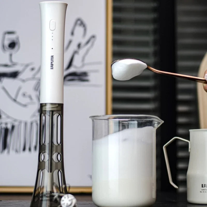 Coffee Milk Frother Portable Electric Milk Frothers Kitchen Miniature Milks Foam Machine Decoration Mixer Blender Coffeeware