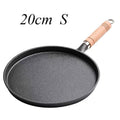 26cm Cast Iron Frying Pan Uncoated Non-stick Egg Pancake PanCrepe Maker Steak Frying Pot Gas Induction Cooker Kitchen Cookware