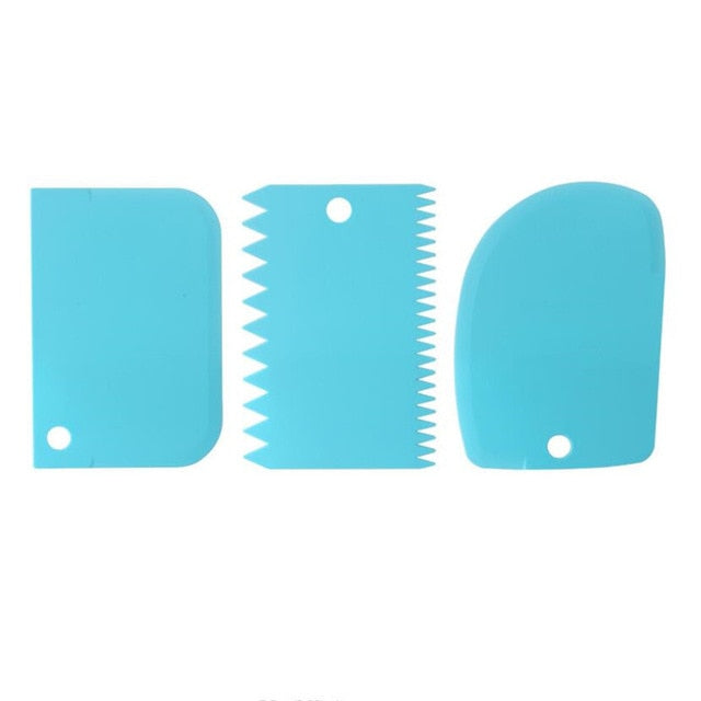 Cake Scraper Convenient Adjustable Fondant Spatulas Cake Edge Smoother Cream Decorating DIY Bakeware Tableware Kitchen Cake Tool